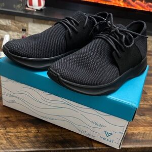 Vessi Men's Black Knit Sneakers